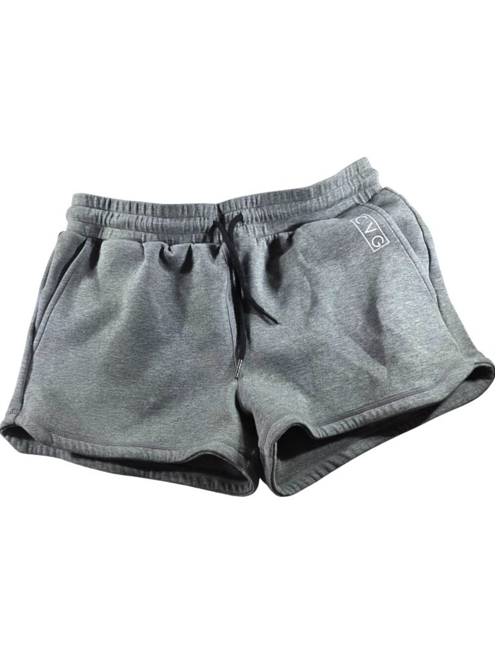 CVG Shorts Washed gray sweat Womens M Cotton Polyester Blend Drawstring Pockets